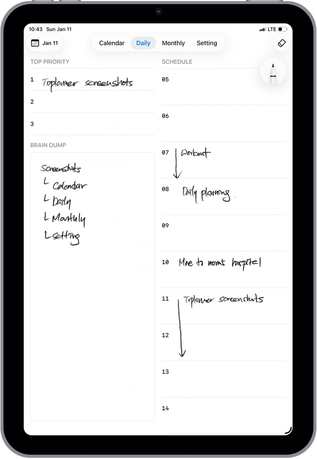 완벽한 하루를 계획하세요